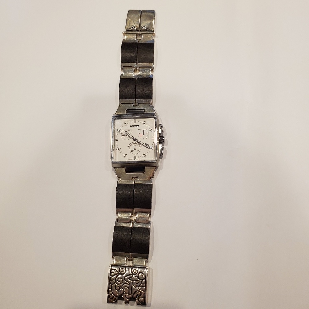 Versani men's watch bocote wood, sterling silver